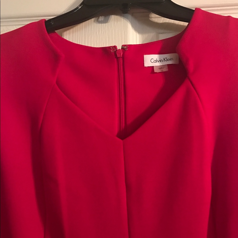 Red Calvin Klein Dress - Picture 2 of 3